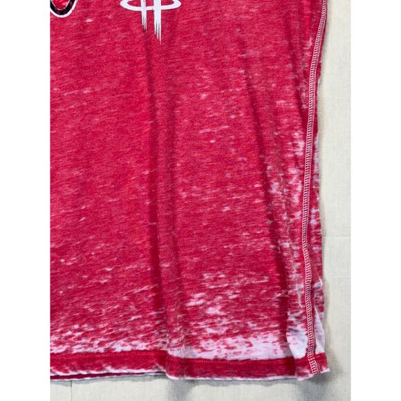 Houston Rockets Women’s V-Neck Burnout Tee 5th & Ocean by New Era Sz S - Picture 12 of 16